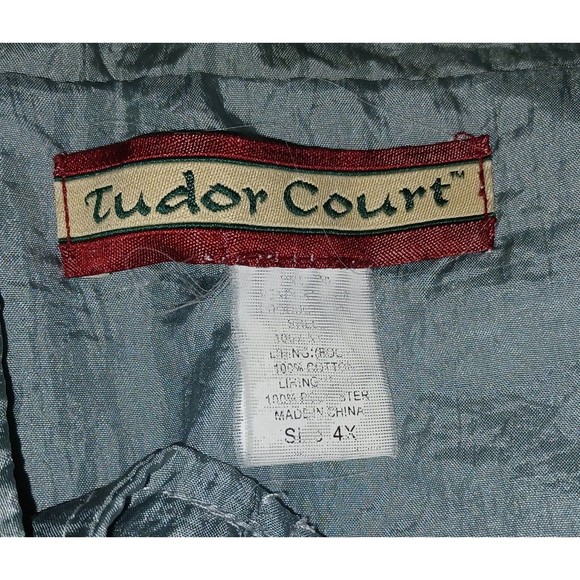 Tudor Court Lined Windbreaker Jacket SeaFoam Blue Women Size 4X - Picture 7 of 8